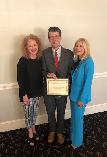 Dr. Liane Philpotts and Linda Kowalski, RSC Executive Director, with State Senator Matt Lesser - award presentation on June 11, 2019