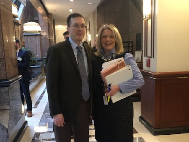 Dr. Thomas Farquhar with State Senator Heather Somers